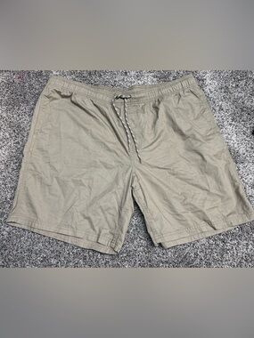 Amazon Essentials Beige Elastic Waist Shorts